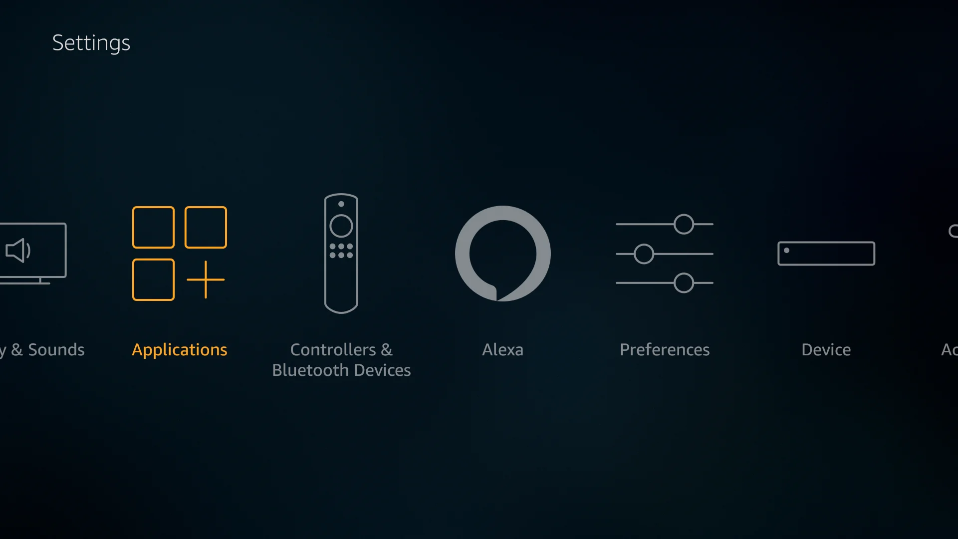 Launch VPN Unlimited at Settings on your Amazon Fire TV