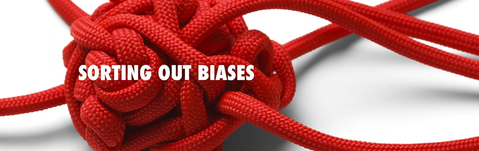 Tangled cord illustrating a person's complex set of beliefs and biases