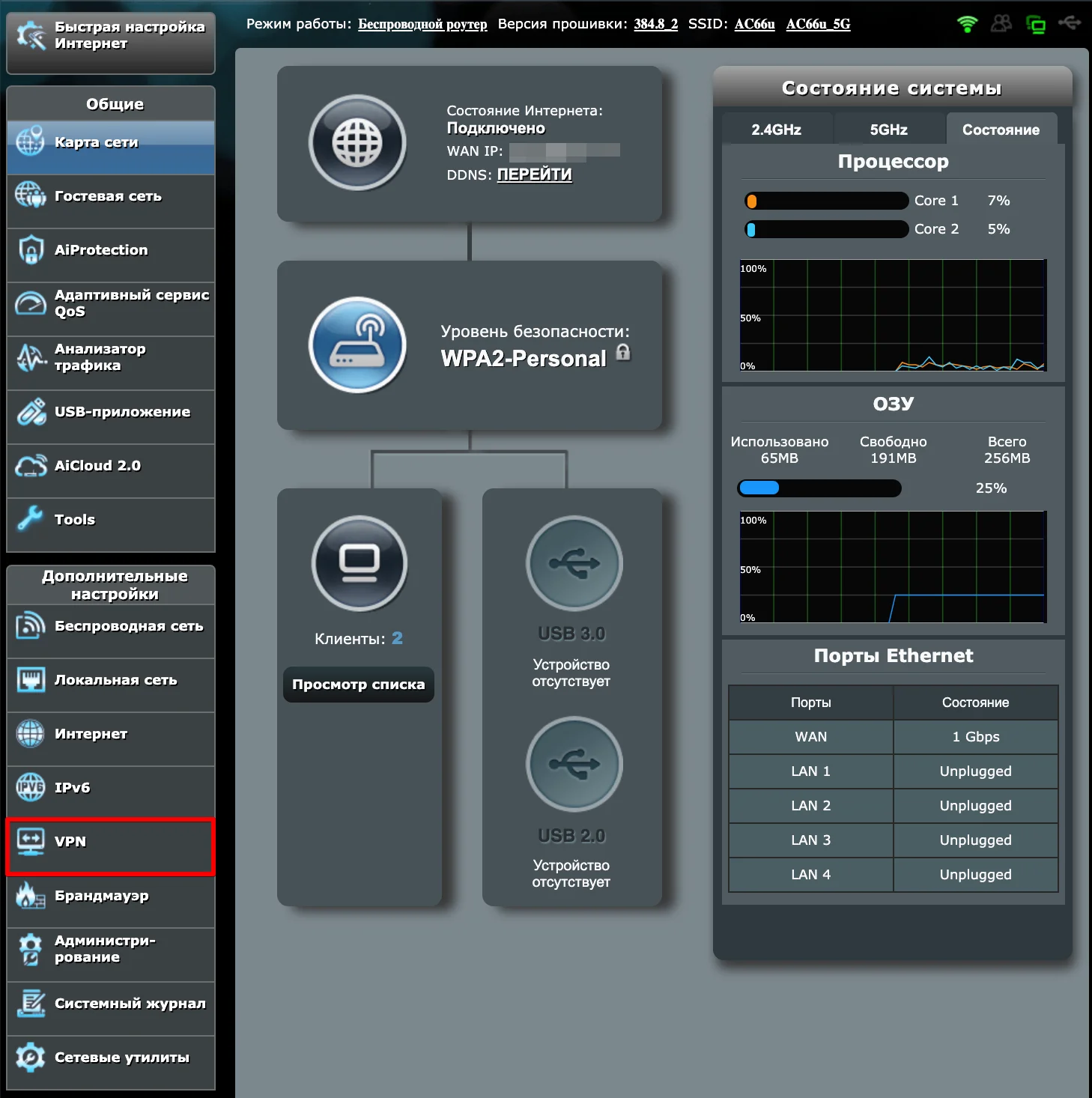 Как настроить VPN на роутере Asuswrt-Merlin