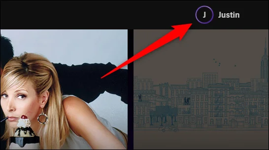 Click on your avatar