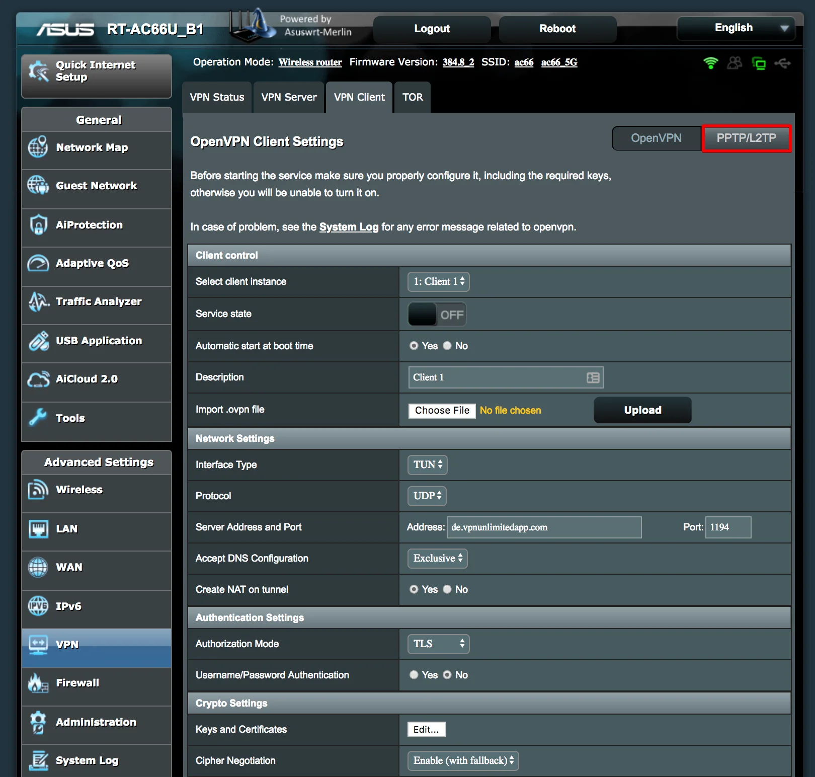 VPN] Comment configurer le client VPN dans le routeur ASUS