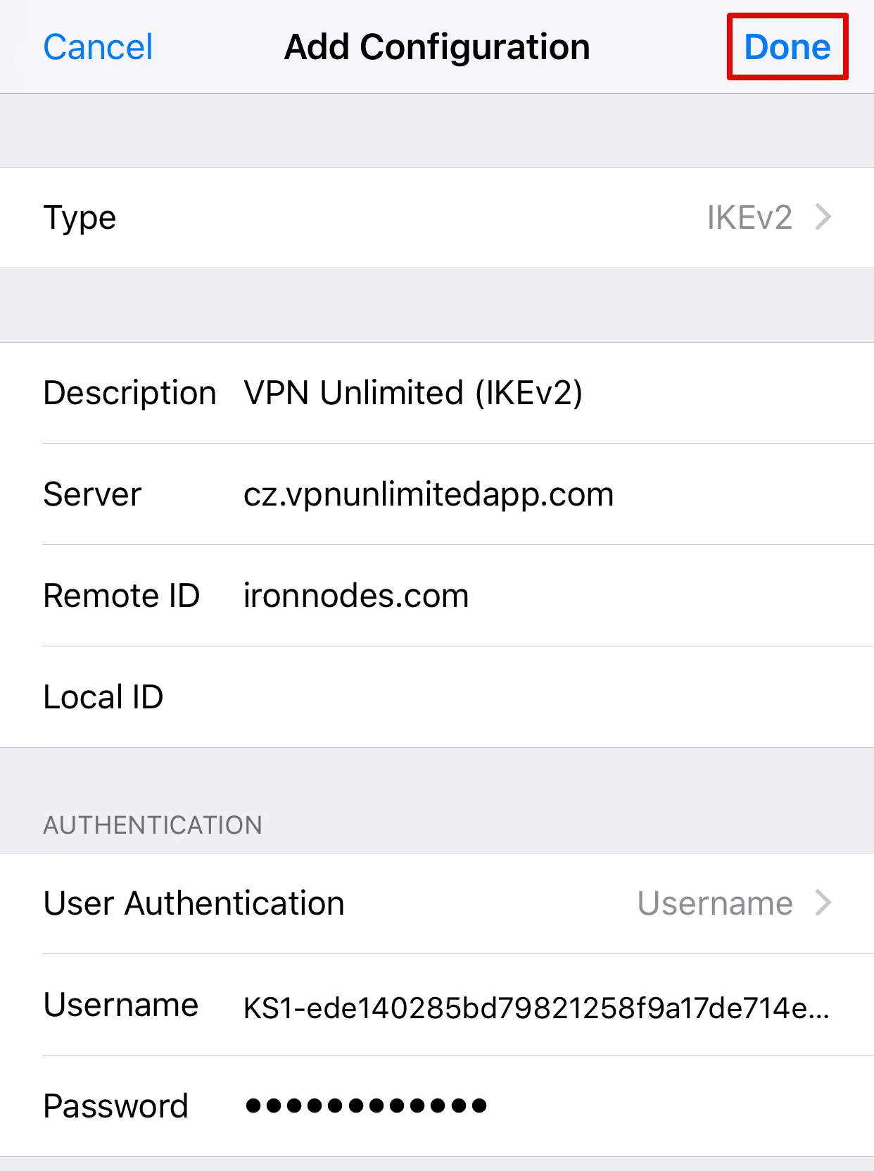 IKEv2 configuration guide for all major platforms on iOS devices