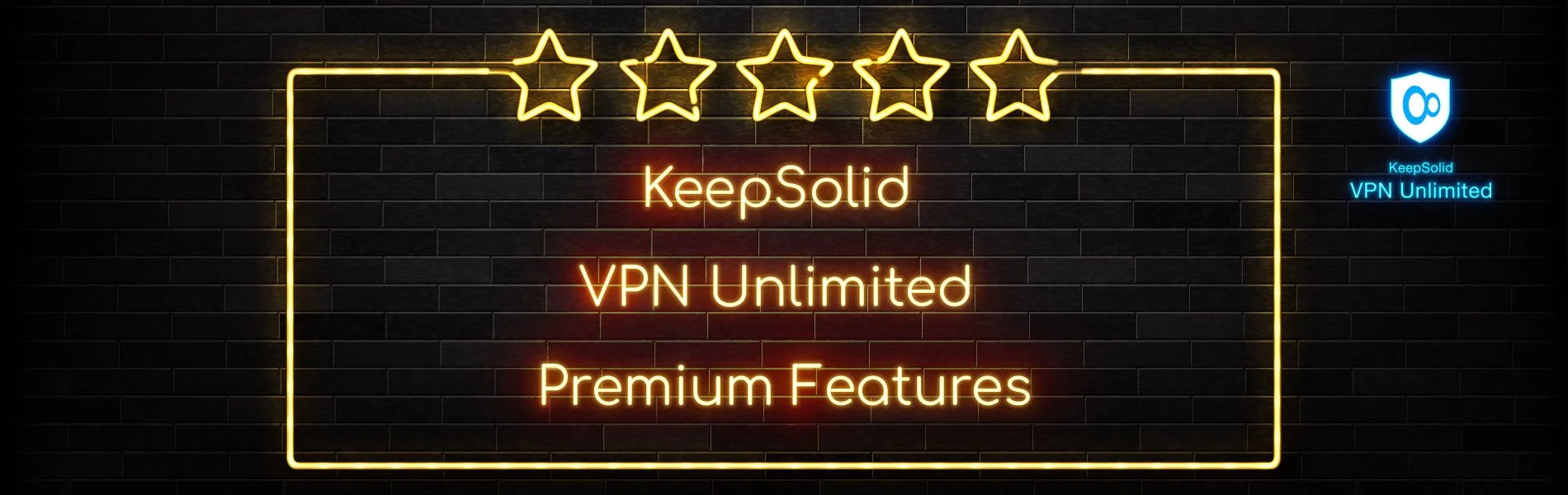 Premium Privacy, Anonymity, and Security Features of VPN Unlimited - Five Star Background